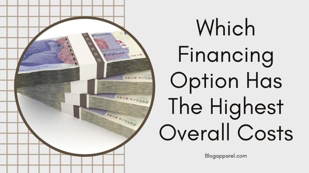 Which Financing Option Has The Highest overall costs?